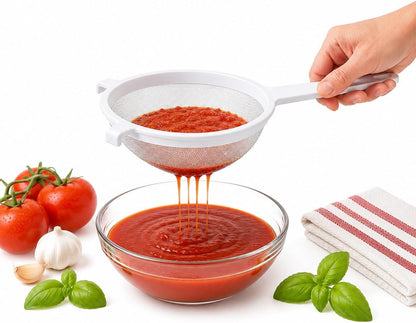 Kitchen Double-Ear Fine Mesh Strainers, 4 Sizes, BPA Free, Non Reactive