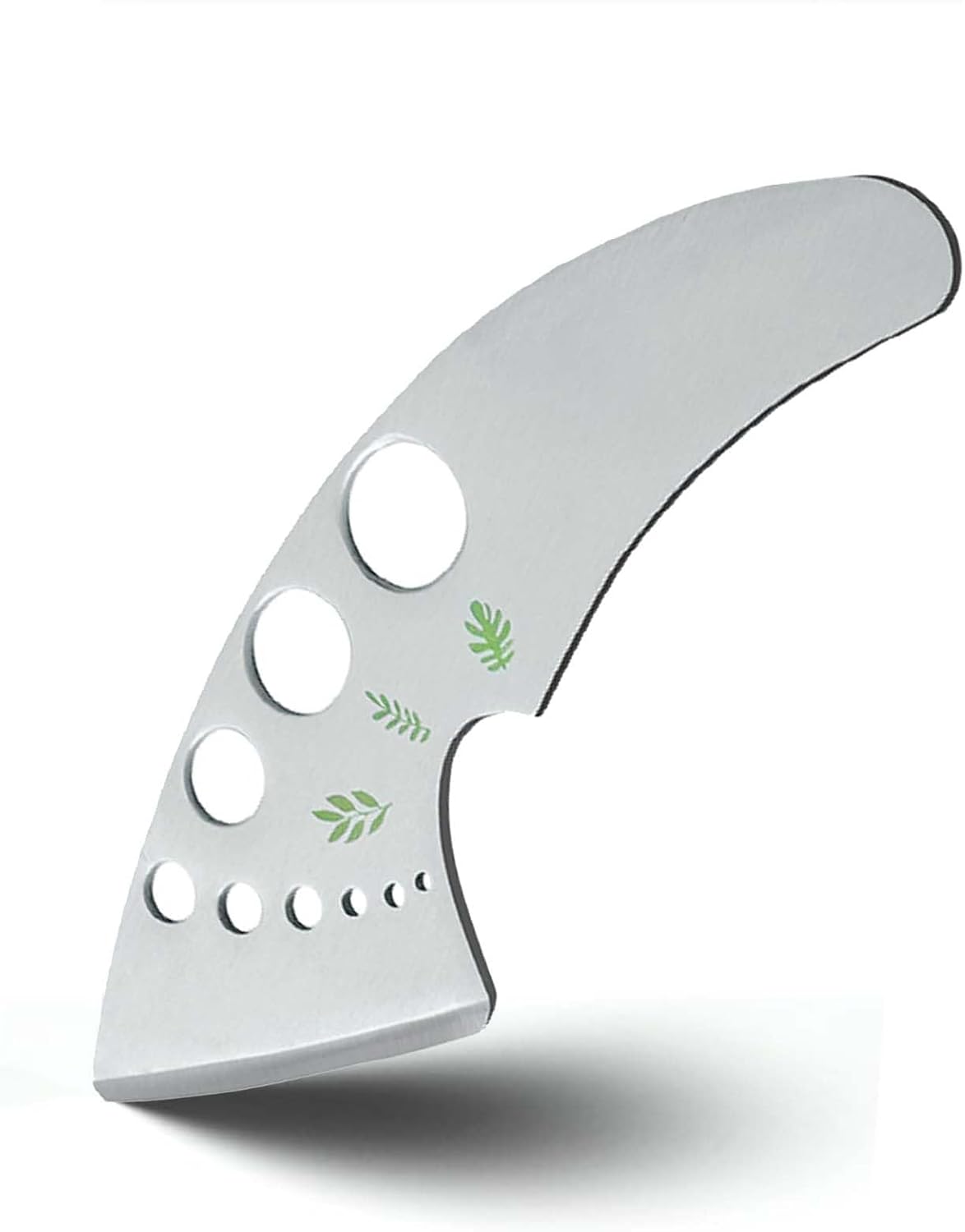 Herb Stripper Tool with 9 Sizing Holes Food-Grade Stainless Steel Leaf Remover for Cooking, Compact Kitchen Gadget with Blade & Safety Cover for collards parsley cilantro goji