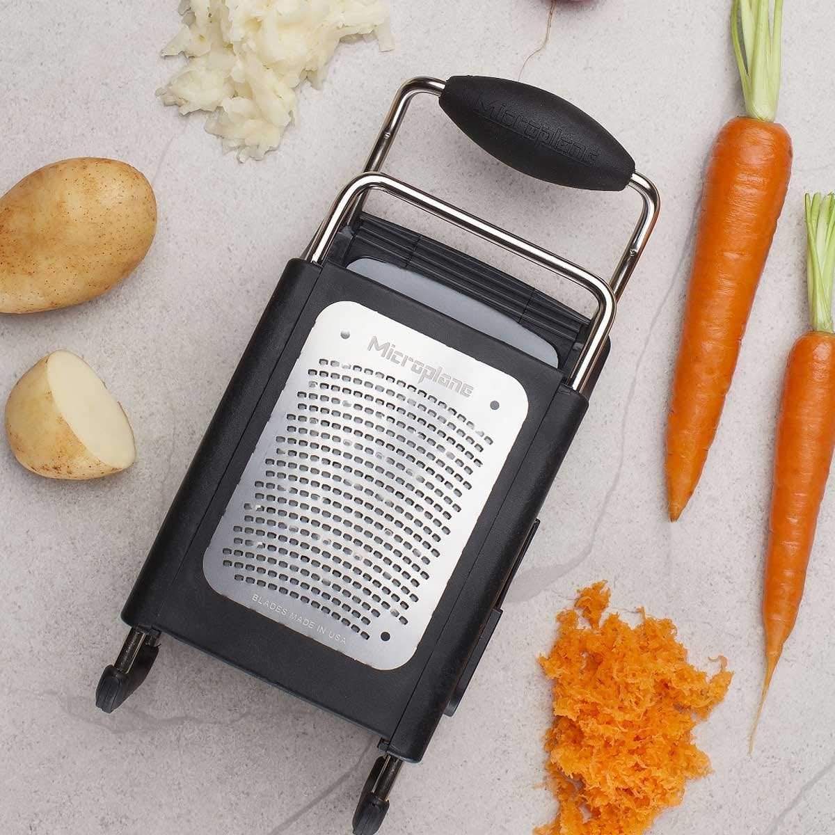 Cut-Resistant Glove with 4 Blade Box Grater