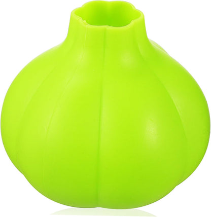 Silicone Garlic Peel Tool for Kitchen Cooking, Green Reusable