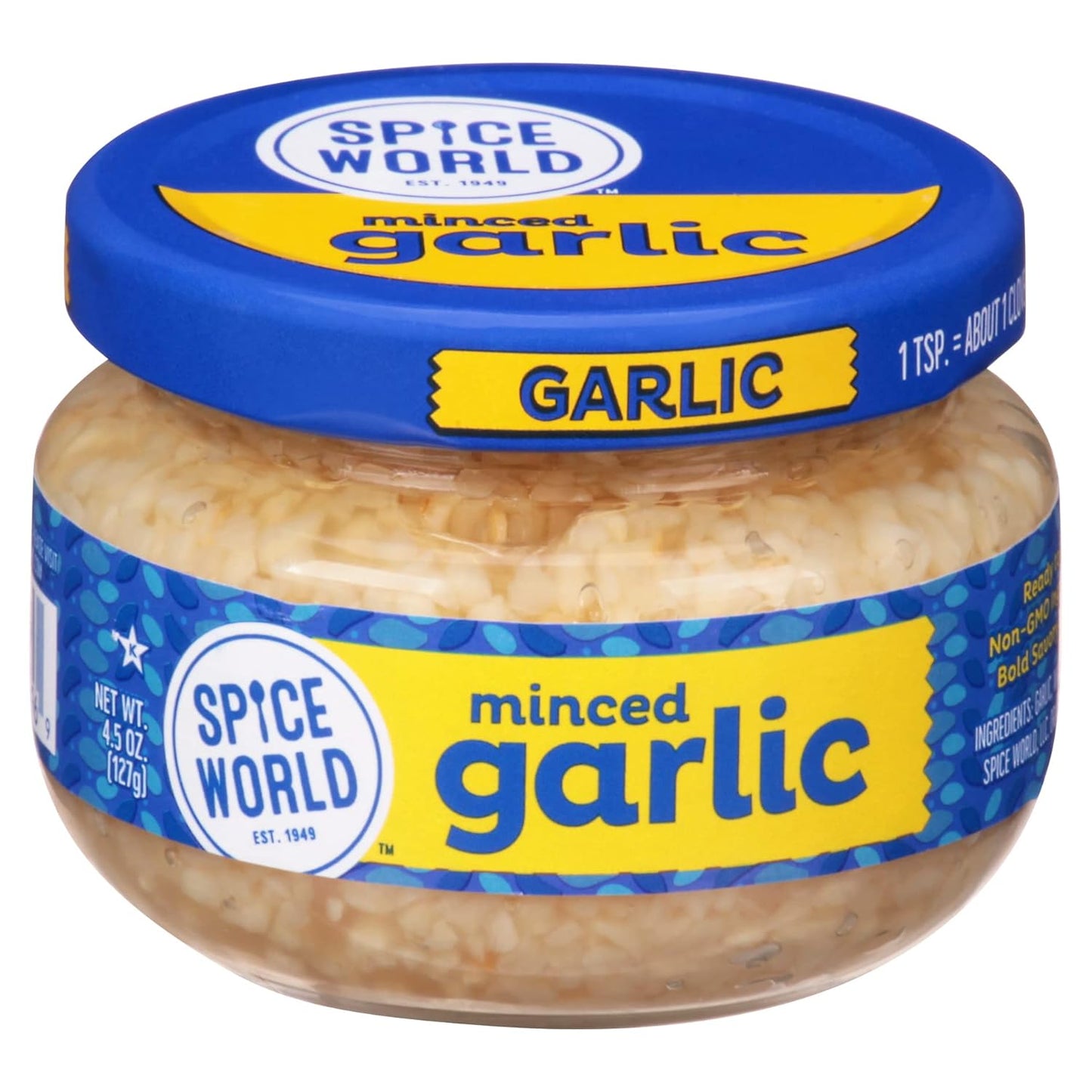 Squeezable Minced Garlic – Value 20oz Garlic Container – Ready-to-Use Seasonings for Cooking, Simply Squeeze the Convenient Package to Easily Add Flavor Without the Prep Work or Mess