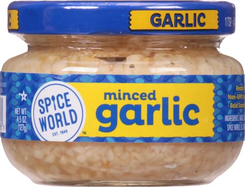 Squeezable Minced Garlic – Value 20oz Garlic Container – Ready-to-Use Seasonings for Cooking, Simply Squeeze the Convenient Package to Easily Add Flavor Without the Prep Work or Mess