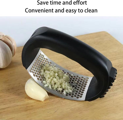 Stainless Steel Garlic Press, Garlic Press Rocker Crusher Masher,Garlic Smasher, Portable Manual Heavy Duty Garlic Mincer, Garlic Chopper (1Pack)