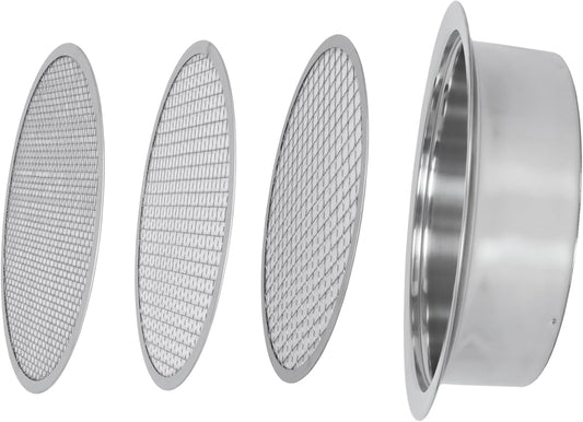 Soil Sifter for Rocks with 3 Sieve Mesh-Sifting Pan for Garden