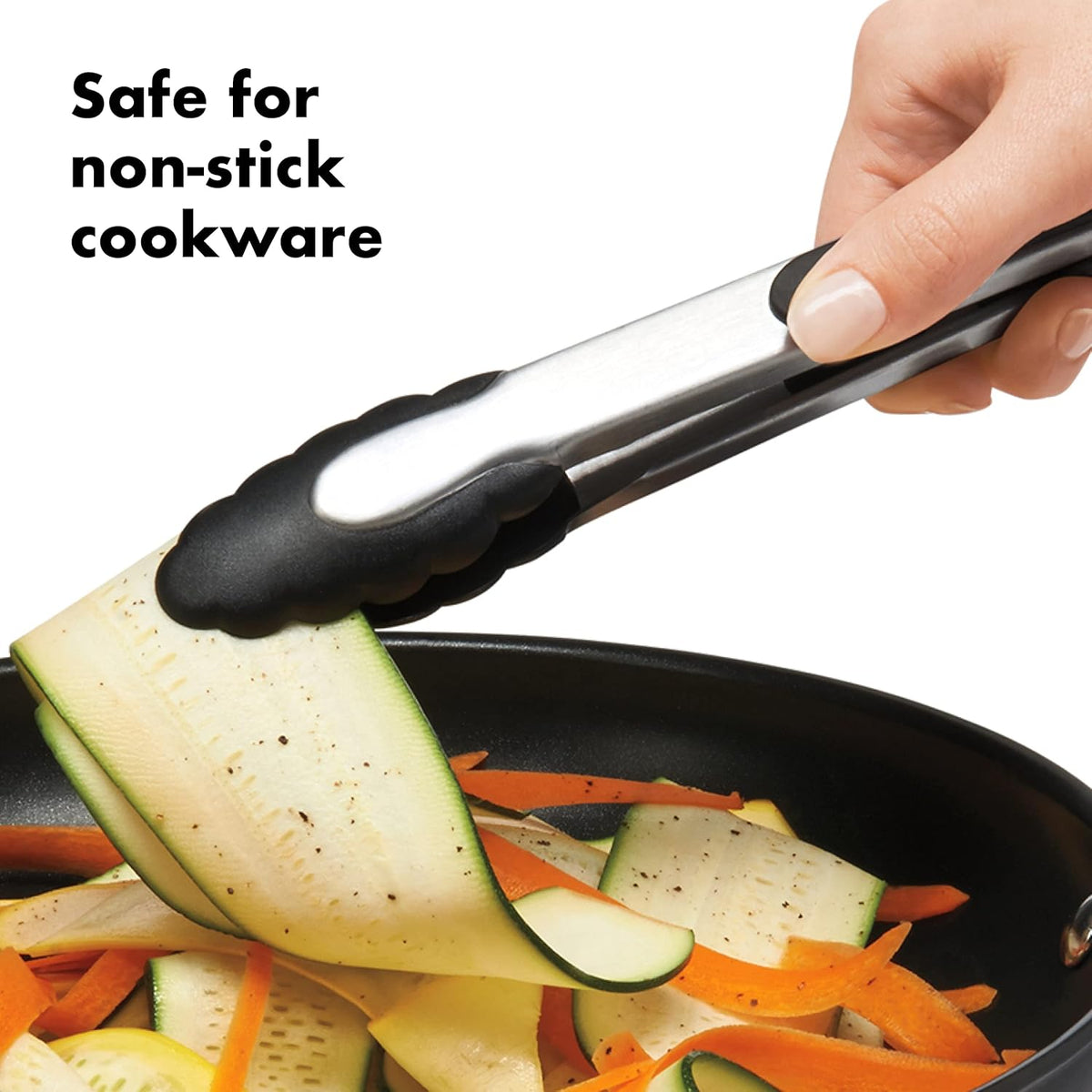 Good Grips 2-Piece Tongs with Nylon Heads Set