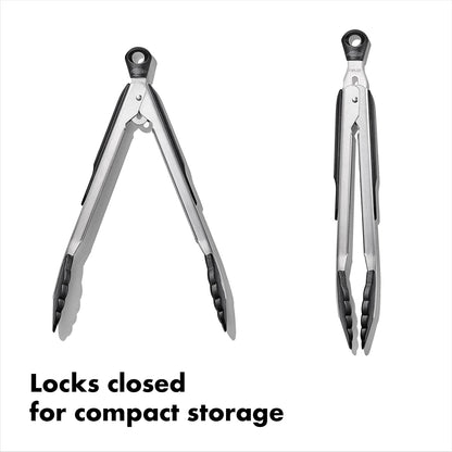 Good Grips 2-Piece Tongs with Nylon Heads Set