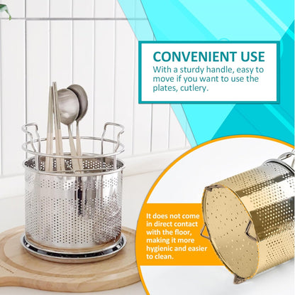 SUS 304 Silverware Basket for Dish Rack, Hanging Utensil Holder