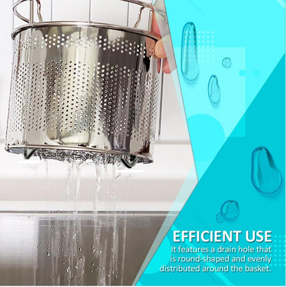 SUS 304 Silverware Basket for Dish Rack, Hanging Utensil Holder