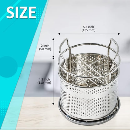 SUS 304 Silverware Basket for Dish Rack, Hanging Utensil Holder
