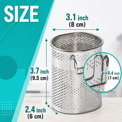 SUS 304 Silverware Basket for Dish Rack, Hanging Utensil Holder
