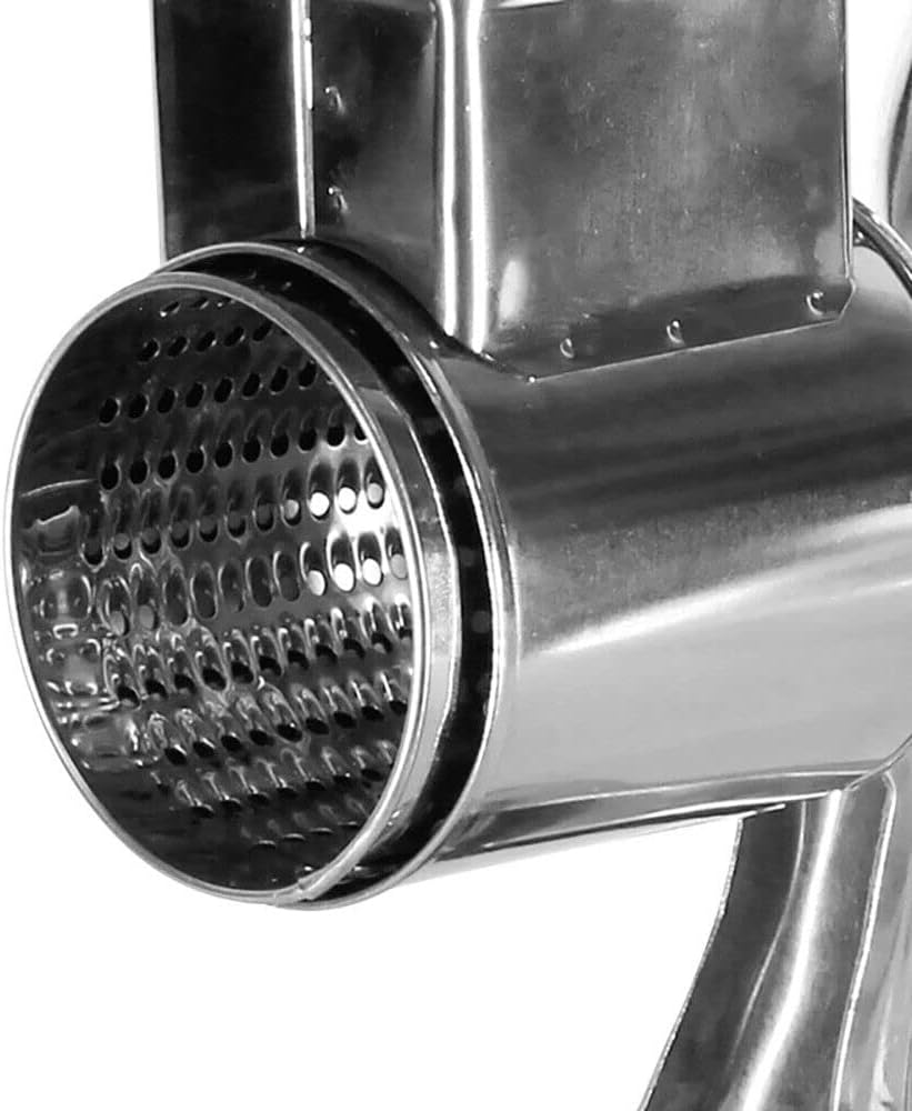 5 in 1 Manual Stainless Steel Rotary Grater for Kitchen,Clamp Mount