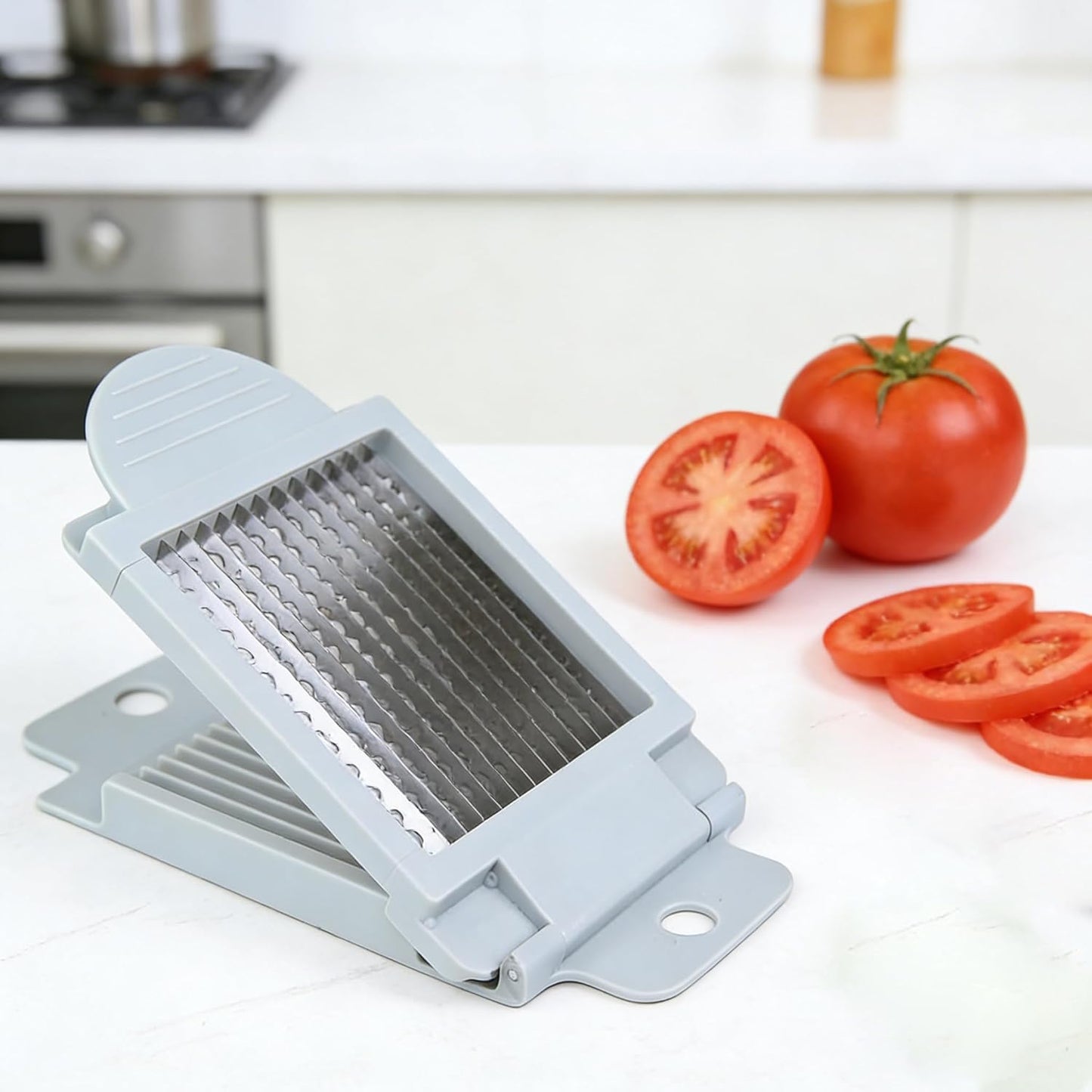 Tomato Slicer, Tomato Cutter Vegetable Slicer | Stainless Steel Blades, For Home Use, Smooth Cutting, Precise Cuts for Tomatoes
