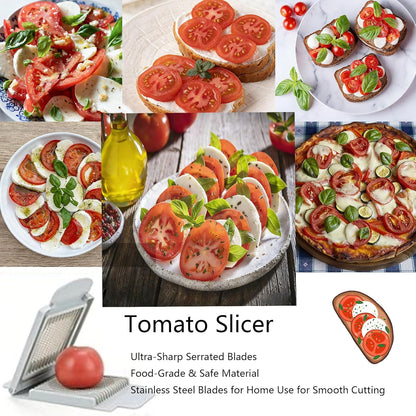 Tomato Slicer, Tomato Cutter Vegetable Slicer | Stainless Steel Blades, For Home Use, Smooth Cutting, Precise Cuts for Tomatoes