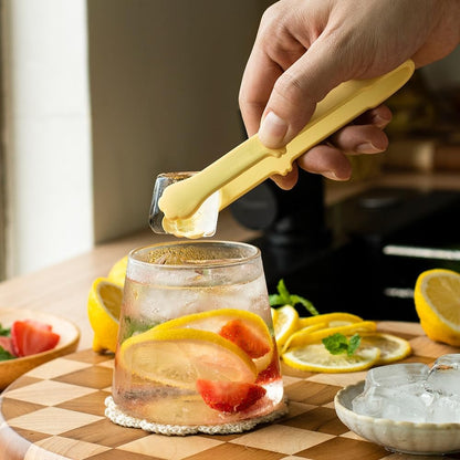 6 Pcs Mini Silicone Food Tongs,Tiny Cat Paw Kitchen BBQ Clamps | food-grade silicone,heat resistant,non-slip grip,cute cat paw design, mini size for snacks/BBQ/baking/salad, dishwasher safe