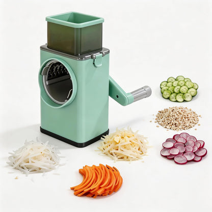 5-in-1 Rotary Cheese Grater Vegetable Mandoline Slicer