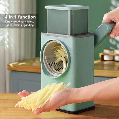 5-in-1 Rotary Cheese Grater Vegetable Mandoline Slicer