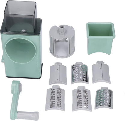5-in-1 Rotary Cheese Grater Vegetable Mandoline Slicer