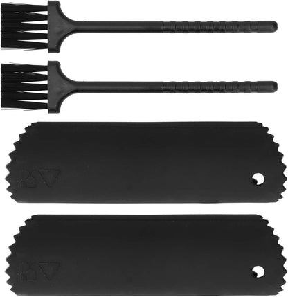 Garlic Peeler, 2 Set Silicone Garlic Peeler Tube Roller Garlic Tube Rollers Garlic Peeler Roller Garlic Peeler Skin Remover with 2 Brush for Home Kitchen
