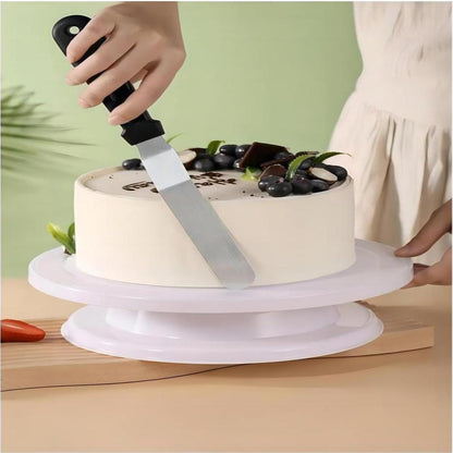 6" Small Angled Icing Spatula, Professional Food Grade Stainless Steel Cake Spatula with Sturdy & Durable Handle, Ideal for Frosting & Decorating Cakes, Baking