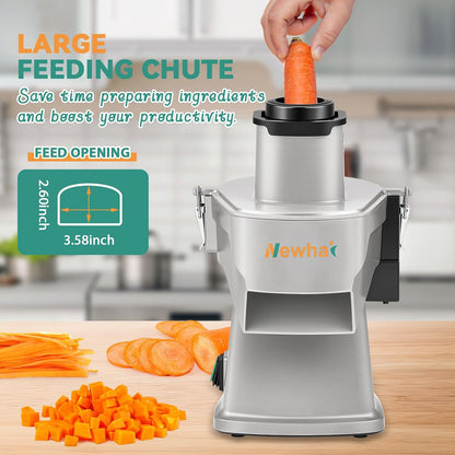 4 in 1 Commercial Vegetable Chopper, Electric Dicer Slicer Machine