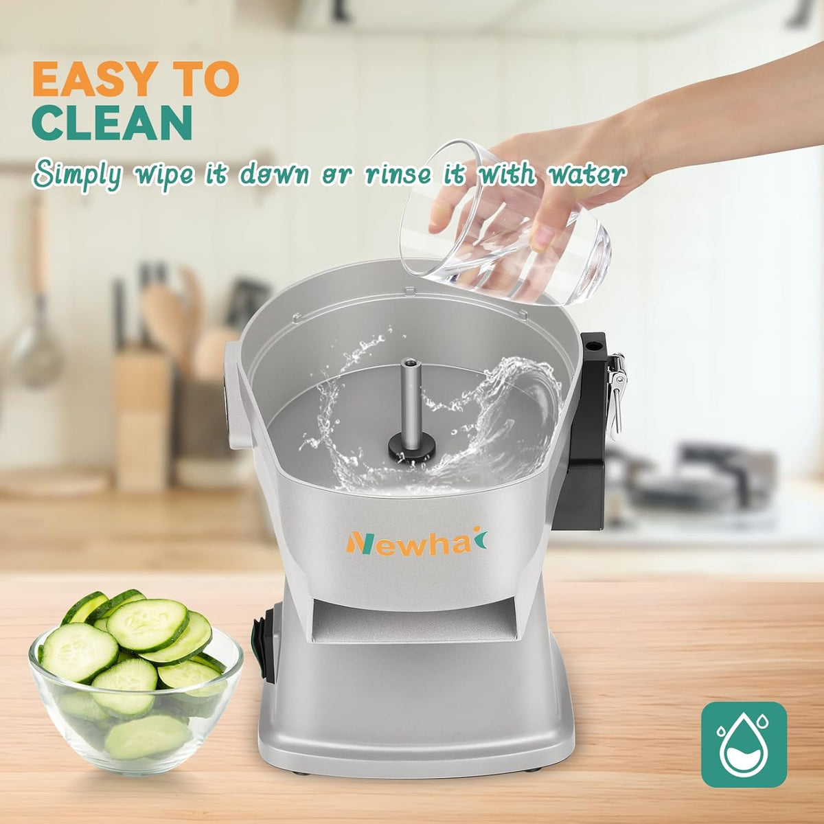 4 in 1 Commercial Vegetable Chopper, Electric Dicer Slicer Machine