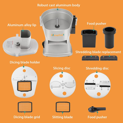 4 in 1 Commercial Vegetable Chopper, Electric Dicer Slicer Machine