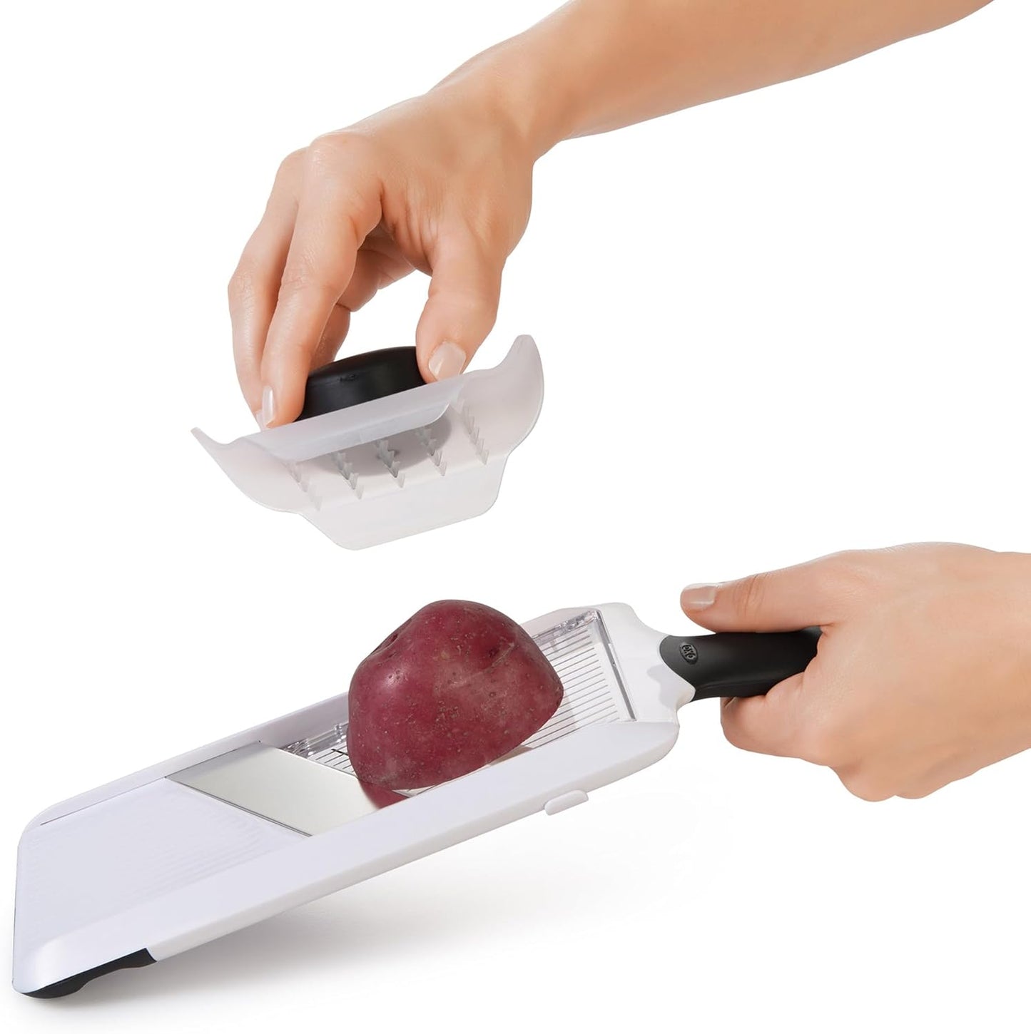 Good Grips Handheld Mandoline Slicer for Kitchen, Adjustable Vegetable Slicer