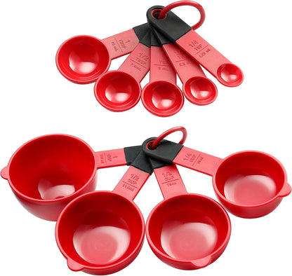Magnetic Measuring Cups and Spoons Set of 9 - Mint
