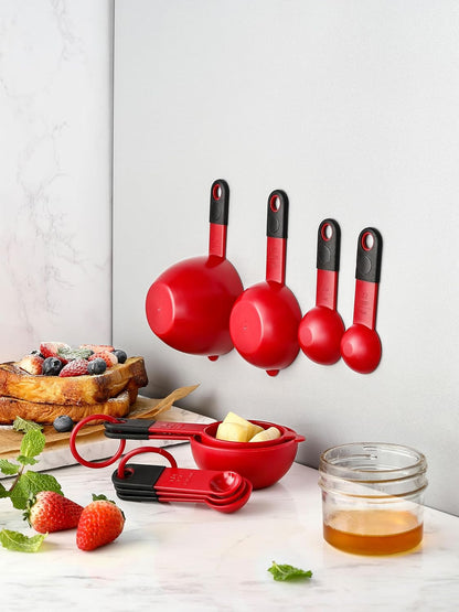 Magnetic Measuring Cups and Spoons Set of 9 - Mint
