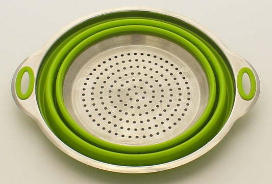 Stainless Steel and Silicone Collapsible Strainer
