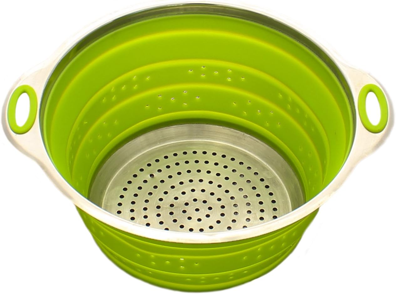 Stainless Steel and Silicone Collapsible Strainer