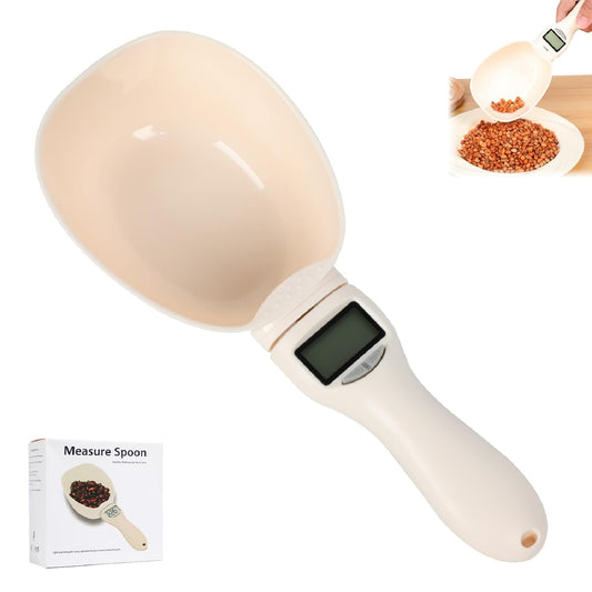 Digital Measuring Spoon Scale, Electric Measuring Spoon with Led Display | 800g / 0.1g High Precision Multi-Functional Digital Food Scale with Removable Handle for Kitchen Gadgets and Daily Meals