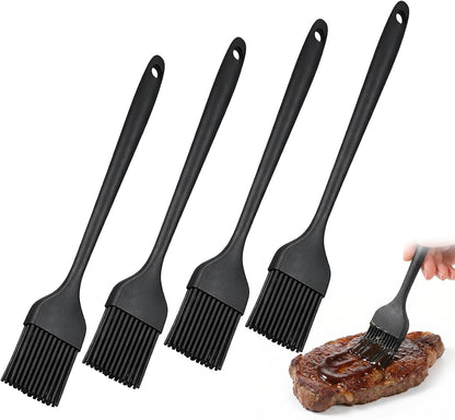 4PCS Silicone Pastry Brushes, Heat Resistant Oil Baking Brushes