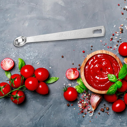 4 PCS 1/4 Teaspoon (1/4 Tsp | 1.25 mL | 1.25 cc) Single Measuring Spoon, Stainless Steel 1/4 Tsp Small Measuring Spoon Mini Measuring Spoons