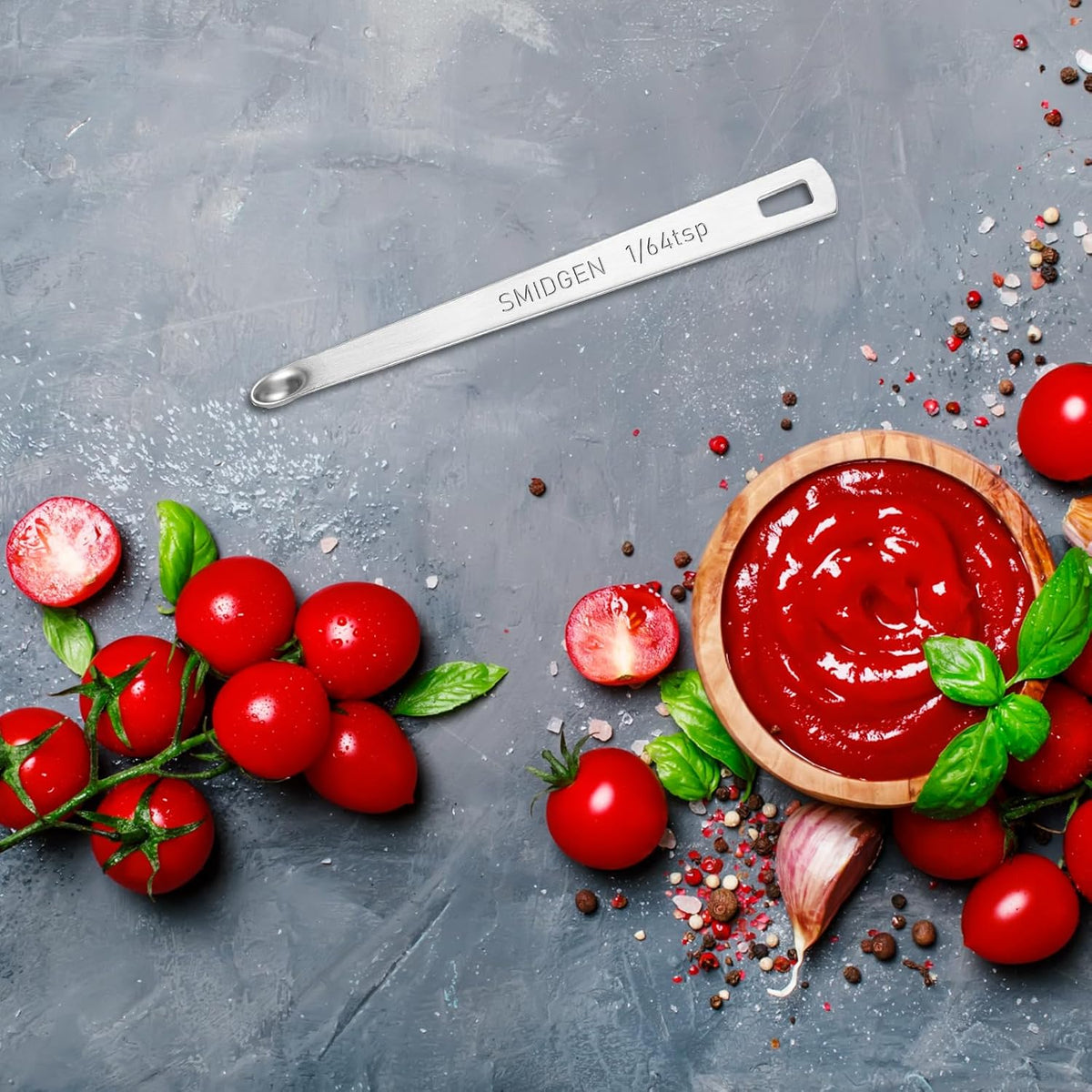 4 PCS 1/4 Teaspoon (1/4 Tsp | 1.25 mL | 1.25 cc) Single Measuring Spoon, Stainless Steel 1/4 Tsp Small Measuring Spoon Mini Measuring Spoons