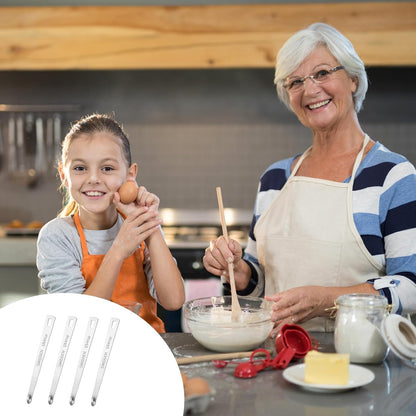 4 PCS 1/4 Teaspoon (1/4 Tsp | 1.25 mL | 1.25 cc) Single Measuring Spoon, Stainless Steel 1/4 Tsp Small Measuring Spoon Mini Measuring Spoons