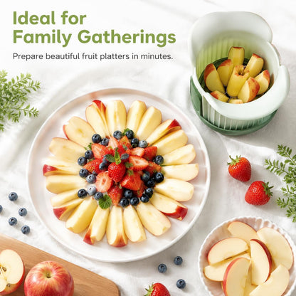 Stainless Steel Apple Corer, Red T-Handle
