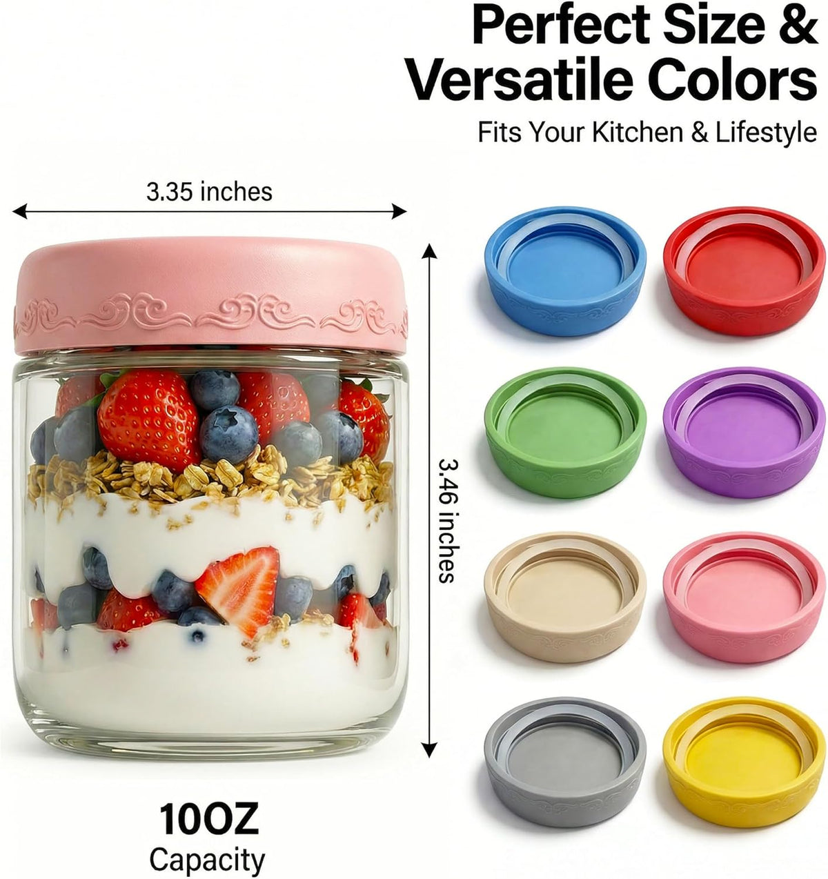 4 OZ Salad Dressing Jar 8 Pack, Airtight Leakproof Bulk Small Glass Sauce Jar with Lids, Reusable for Lunch Box, Bento, Travel & Meal Prep(4 OZ-8Pack)