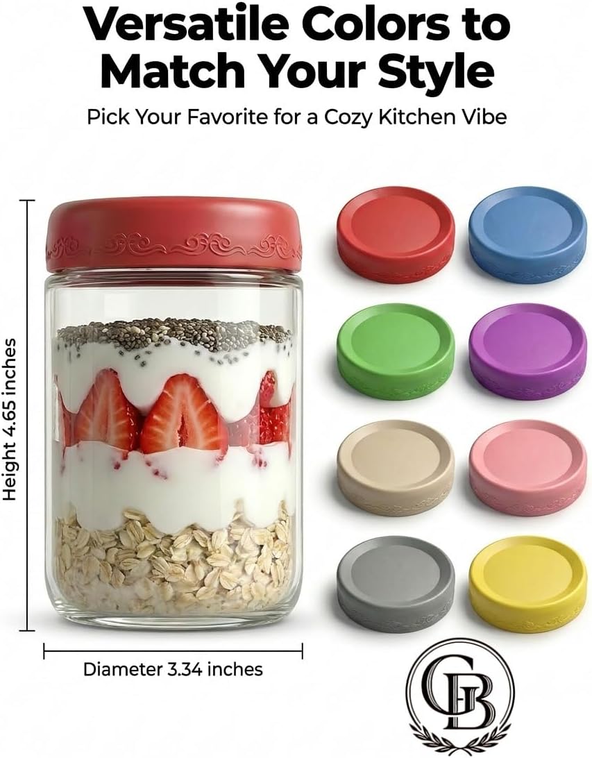 4 OZ Salad Dressing Jar 8 Pack, Airtight Leakproof Bulk Small Glass Sauce Jar with Lids, Reusable for Lunch Box, Bento, Travel & Meal Prep(4 OZ-8Pack)