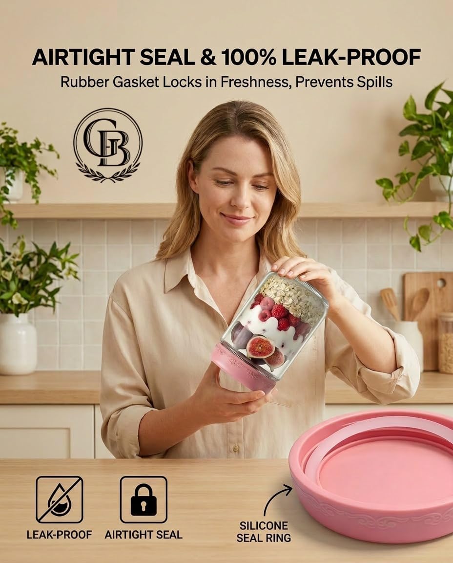 4 OZ Salad Dressing Jar 8 Pack, Airtight Leakproof Bulk Small Glass Sauce Jar with Lids, Reusable for Lunch Box, Bento, Travel & Meal Prep(4 OZ-8Pack)