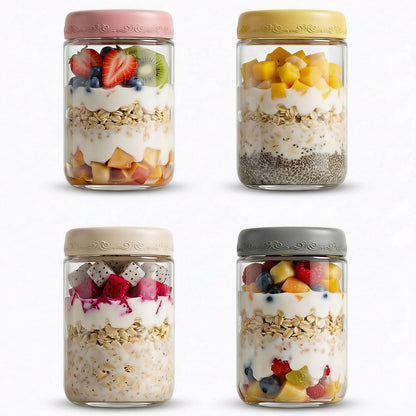 4 OZ Salad Dressing Jar 8 Pack, Airtight Leakproof Bulk Small Glass Sauce Jar with Lids, Reusable for Lunch Box, Bento, Travel & Meal Prep(4 OZ-8Pack)
