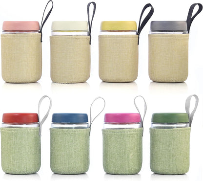 4 OZ Salad Dressing Jar 8 Pack, Airtight Leakproof Bulk Small Glass Sauce Jar with Lids, Reusable for Lunch Box, Bento, Travel & Meal Prep(4 OZ-8Pack)