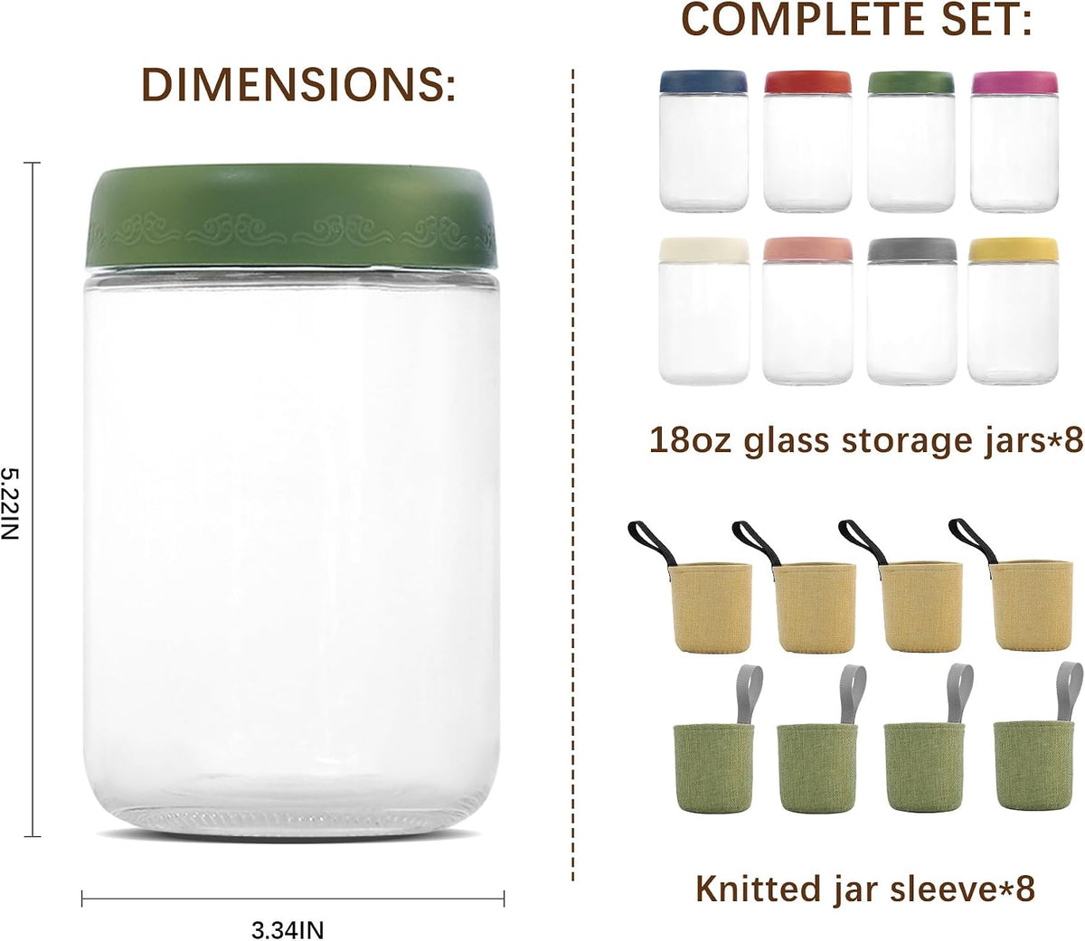 4 OZ Salad Dressing Jar 8 Pack, Airtight Leakproof Bulk Small Glass Sauce Jar with Lids, Reusable for Lunch Box, Bento, Travel & Meal Prep(4 OZ-8Pack)