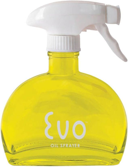 Evo Glass Oil Sprayer, Non-Aerosol For Olive Oil, Cooking Oils And Vinegars, Green, 6-Ounce Capacity, For Grilling, Roasting, Air Frying, Baking And Salad Prep