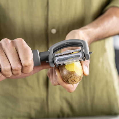 Z-Cut 5 in 1 Peeler, Grey Plastic