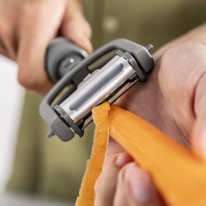 Z-Cut 5 in 1 Peeler, Grey Plastic