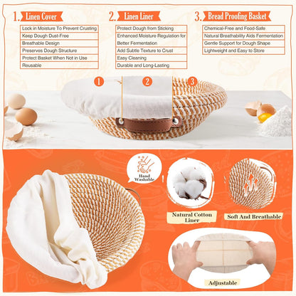 Sourdough Starter Kit, Sourdough Bread Baking Supplies, Sour Dough Starter Kits, Sourdough Tools for Modern Home And Kitchen, Sour Dough Tools, Bread Making Tools Kit, Gifts for Bakers Women Wife Mom