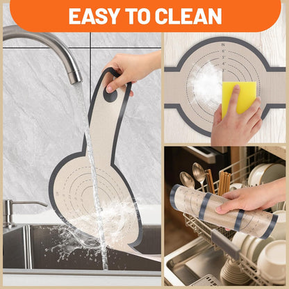 2 Pcs Silicone Bread Sling for Dutch Oven, 0.7MM Thickened Heat Resistant to 500°F Non-Stick Baking Mat with Long Handle Easy to Transfer Sourdough Bread, Dutch Oven Liners Baking Supplies