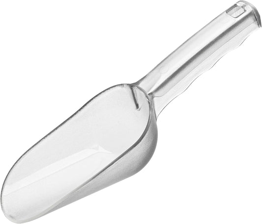 Plastic ice scoop for freezer,ice maker scoop,ice scoopers for ice bucket,Polycarbonate Utility Ice Scoop,12 Oz,Clear,Ergonomic Handle, Applicable to:Ice Maker,Ice Cream,Pets Food,Coffee Beans(1 pcs)M