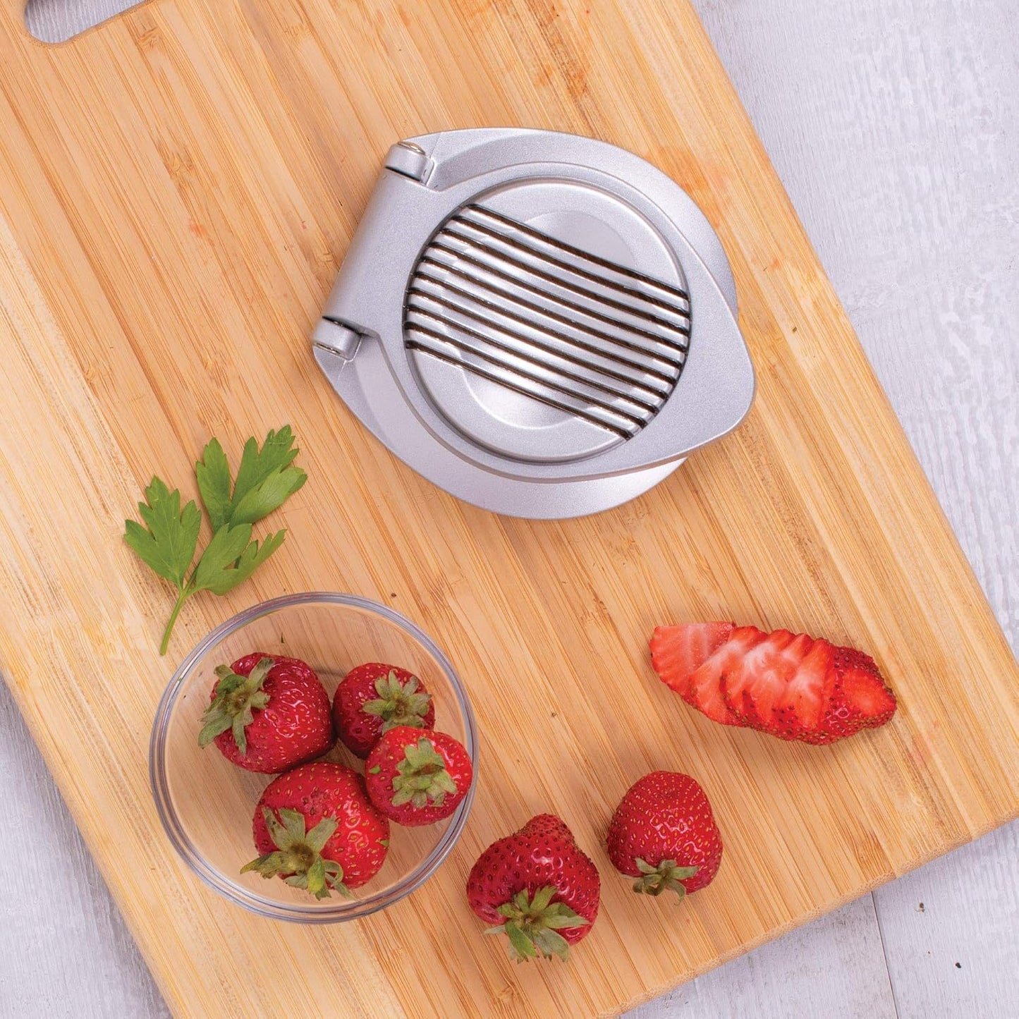Kitchen Deluxe Mushroom and Egg Slicer, Stainless Steel Wires